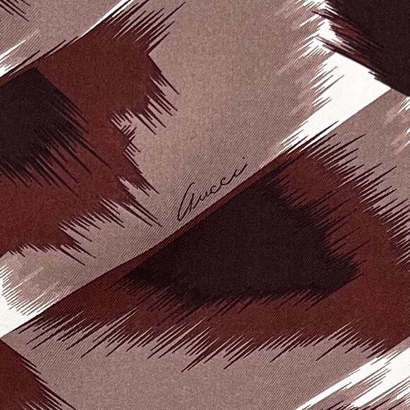 GUCCI Sleeveless Printed Silk Top Womens IT40 US S 4 Brown Scoop Neck Blouse - Picture 15 of 15